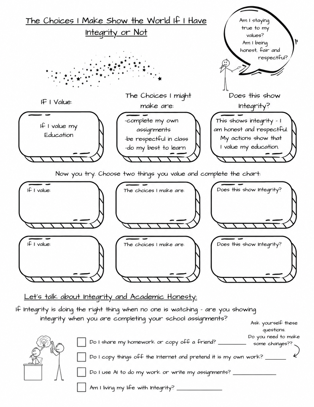 Building My Character (Grades 7-8)